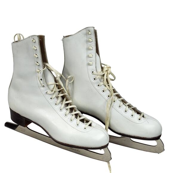 Riedell Red Wing Skating Boots M6.5 Thunderbird Lace Front Skates Hyde Guards - Picture 1 of 10